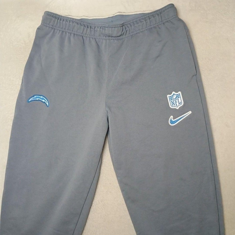 Los Angeles Chargers Pants Mens M Gray NFL Football Nike Dri-FIT Jogger On Field